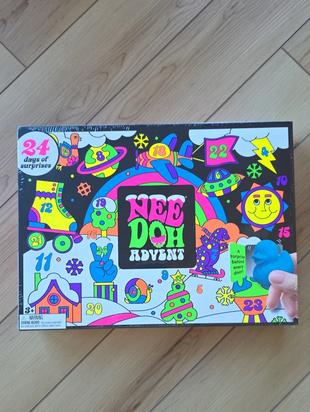 Needoh 2026 Advent Calendar - Neon Multicolor Kids Toy Surprise